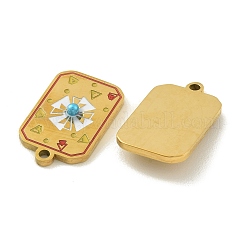 Подвески из нержавеющей стали 304 с эмалью&nbsp;STAS-H251-03B-04