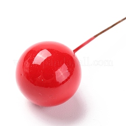 Пена искусственные новогодние ягоды с веткой&nbsp;DIY-B019-01B