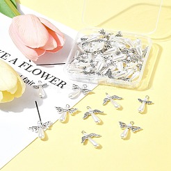 50 шт. 3 подвески в виде ангела из пластика с имитацией жемчуга PALLOY-FS00026