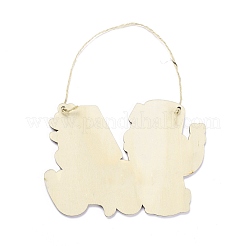 День независимости доска плотности деревянные настенные украшения подвески дверные таблички HJEW-C004-03