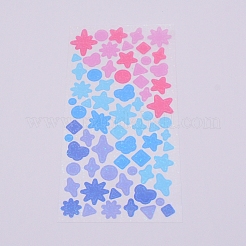 Водостойкие лазерные пластиковые самоклеящиеся наклейки&nbsp;LS-DIY-TAC0005-66