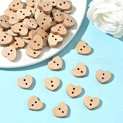 Прекрасный 2-луночное основные пришивания пуговиц в форме сердца&nbsp;NNA0Z9E