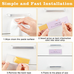 Рамка дисплея карты таблицы пвх&nbsp;LS-AJEW-WH0252-62