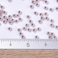 MIYUKIラウンドロカイユビーズ  日本製シードビーズ  11/0  （rr198)銅張りオパール  2x1.3mm  穴：0.8mm  約50000個/ポンド&nbsp;SEED-G007-RR0198