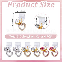 12 pz 3 colori tappi antipolvere in plastica per cellulari&nbsp;HJEW-HY00089