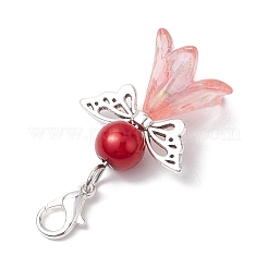 Ангельские подвески из акрила и стеклянного жемчуга&nbsp;X2-HJEW-JM02364-02