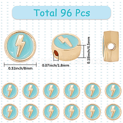 96шт эмалевые бусины из сплава&nbsp;FIND-SC0014-51B