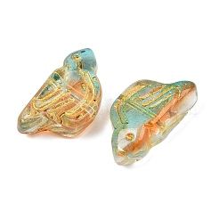 Гальванопокрытие и стеклянные бусины с золотым металлическим плетением&nbsp;EGLA-T029-03D