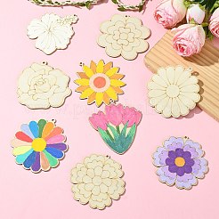 Деревянные большие подвески WOOD-CJC0019-09