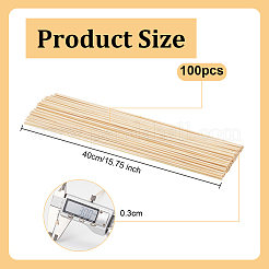 Bâtons de bambou ronds&nbsp;WOOD-WH0030-83E