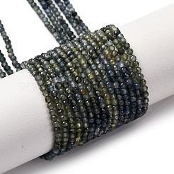 Нити из натуральных сапфировых бусин градиентного цвета G-F803-A01-01A