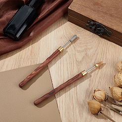 2 шт. 2 стиля масляная ручка из нержавеющей стали с кожаным краем&nbsp;TOOL-NB0002-29A