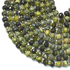 Бусы из натуральной желтой бирюзы (яшмы) G-K389-E23-01