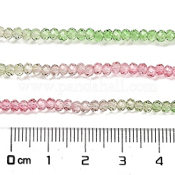 Fili di perline in vetro verniciato trasparente&nbsp;LS-DGLA-A034-T2mm-A18