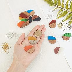 Наборы для изготовления сережек-подвесок 2 цвета своими руками DIY-OC0006-50