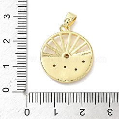 Латунные микро проложить кубического циркония подвески&nbsp;KK-K368-43G