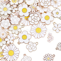 64pcs 16 styles de pendentifs en émail en alliage&nbsp;ENAM-TA0004-13