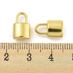 304ステンレスペンダント  南京錠チャーム  14KGP本金メッキ  12.5x8x5mm  穴：4x3mm&nbsp;STAS-P356-17A-G