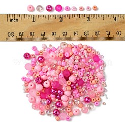 Прозрачные стеклянные бусины с бисером GLAA-FS0001-82