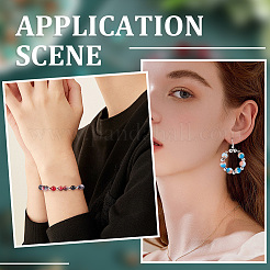 300шт прозрачные акриловые бусины с кракле&nbsp;CACR-SP0001-01A