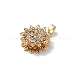 Латунные микропаве прозрачные подвески с фианитом KK-B138-03G