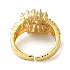 Покрытие стойки латунные циркониевые открытые манжеты RJEW-K249-19G