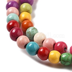 Синтетических нитей бирюзовые бусы G-B140-A01-4mm