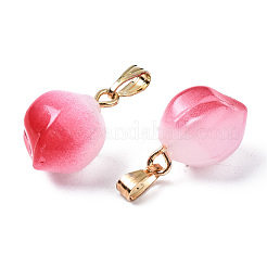 Pendentifs en verre peint à la bombe&nbsp;GLAA-N035-015-A01
