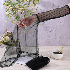 1 Paar Gaze-Spitzenhandschuhe für Damen&nbsp;AJEW-CY0002-01
