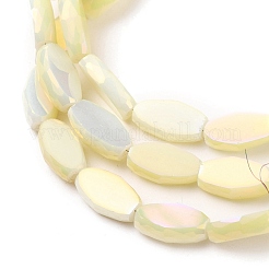 Гальванические непрозрачные стеклянные бусины&nbsp;EGLA-J150-A-FR08