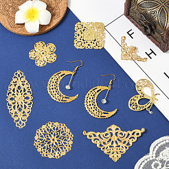 112 шт. 14 стиля филигранных люстр из железа и сплава&nbsp;FIND-SC0017-06