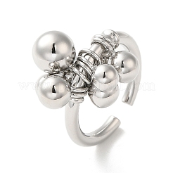 Латунные открытые манжеты для женщин&nbsp;RJEW-M169-02P