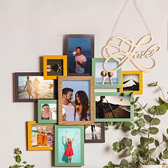 2 набор 2 стилей деревянных вырезок-украшений WOOD-CN0001-23