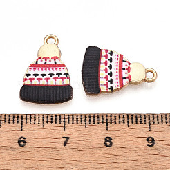 Подвески из сплава с принтом на зимнюю тематику PALLOY-H127-03G