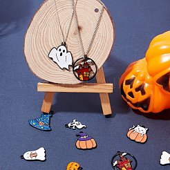 Pendenti smaltati in lega a tema halloween 38 pz 19 stili&nbsp;ENAM-SZ0001-72