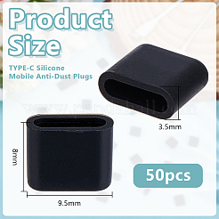 50 шт. силиконовые мобильные заглушки от пыли&nbsp;DIY-OC0014-29