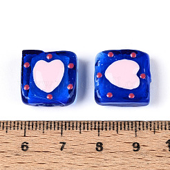 Ручной спрей окрашены бусины бисера LAMP-N035-02D