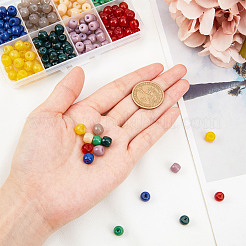 Непрозрачные сплошные цветные стеклянные бусины&nbsp;GLAA-FH0001-24