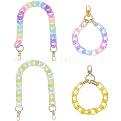 4 шт. 4-х цветные цепочные ремни для сумок&nbsp;AJEW-BM0001-10A