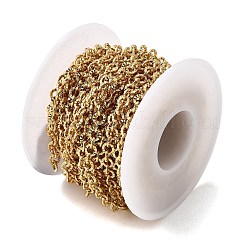 Латунные текстурированные овальные цепи CHC-C014-23G