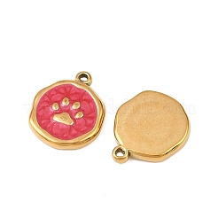 Подвески из нержавеющей стали 304 с эмалью&nbsp;STAS-P425-01G-13