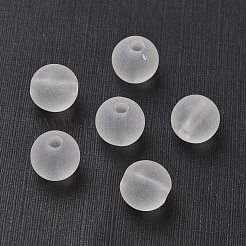 Прозрачные акриловый шар бисером&nbsp;FACR-R021-10mm-16