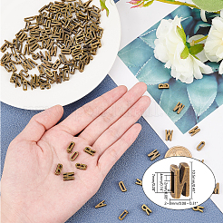 Тибетский стиль антикварные бронзовые покрытые сплавом письма слайд прелести PALLOY-PH0013-42AB