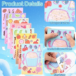 8 шт. самоклеящиеся наклейки из ПВХ&nbsp;STIC-YW0001-06