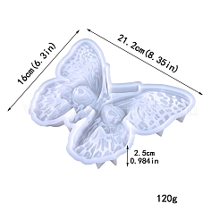 Бабочка пищевой силиконовый кулон для Хэллоуина украшения Молды&nbsp;SIMO-PW0006-055