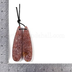 Natürliche Erdbeer-Quarz-Anhänger&nbsp;G-Q176-01A-01