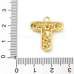 Messing micro pave klare zirkonia anhänger&nbsp;KK-I476-02G-T