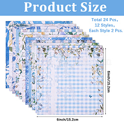 12 bloc de papier pour scrapbooking.&nbsp;AJEW-WH20020-299E