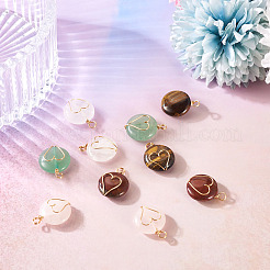 10 шт. подвески из тигрового глаза PALLOY-TA00206