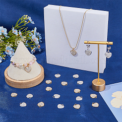 40шт 2 цвета подвески из сплава со стразами FIND-FH0008-95